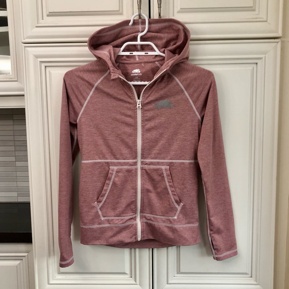 Roots girls lightweight full zip hoodie
